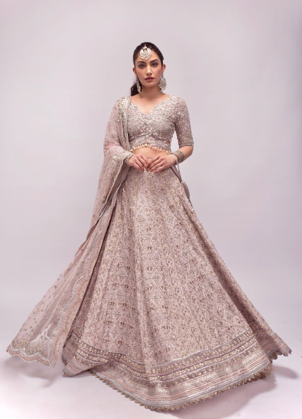 Serena Lilac Lehenga Set