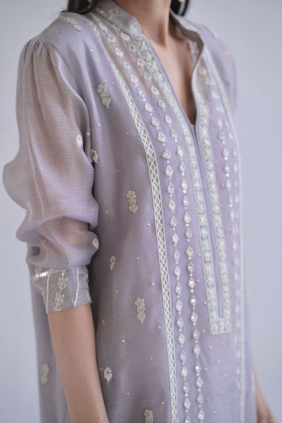 Freya Lavender Kaftan Style Kurti