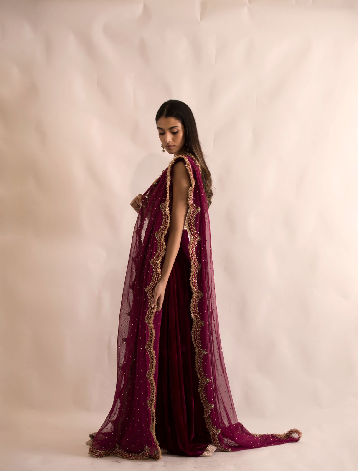 Laleh Scallop Lehenga