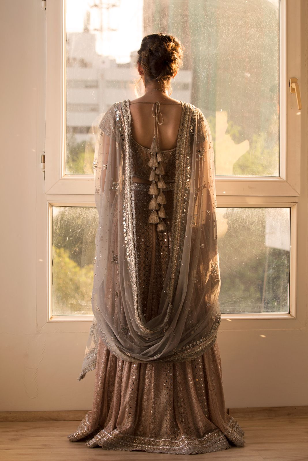Parishay Dusky Chikankari Lehenga