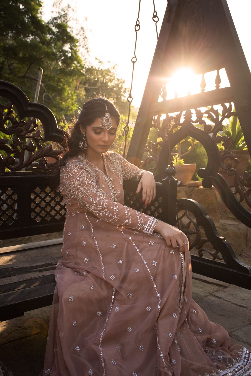 Parishay Dusky Pink Peshwas