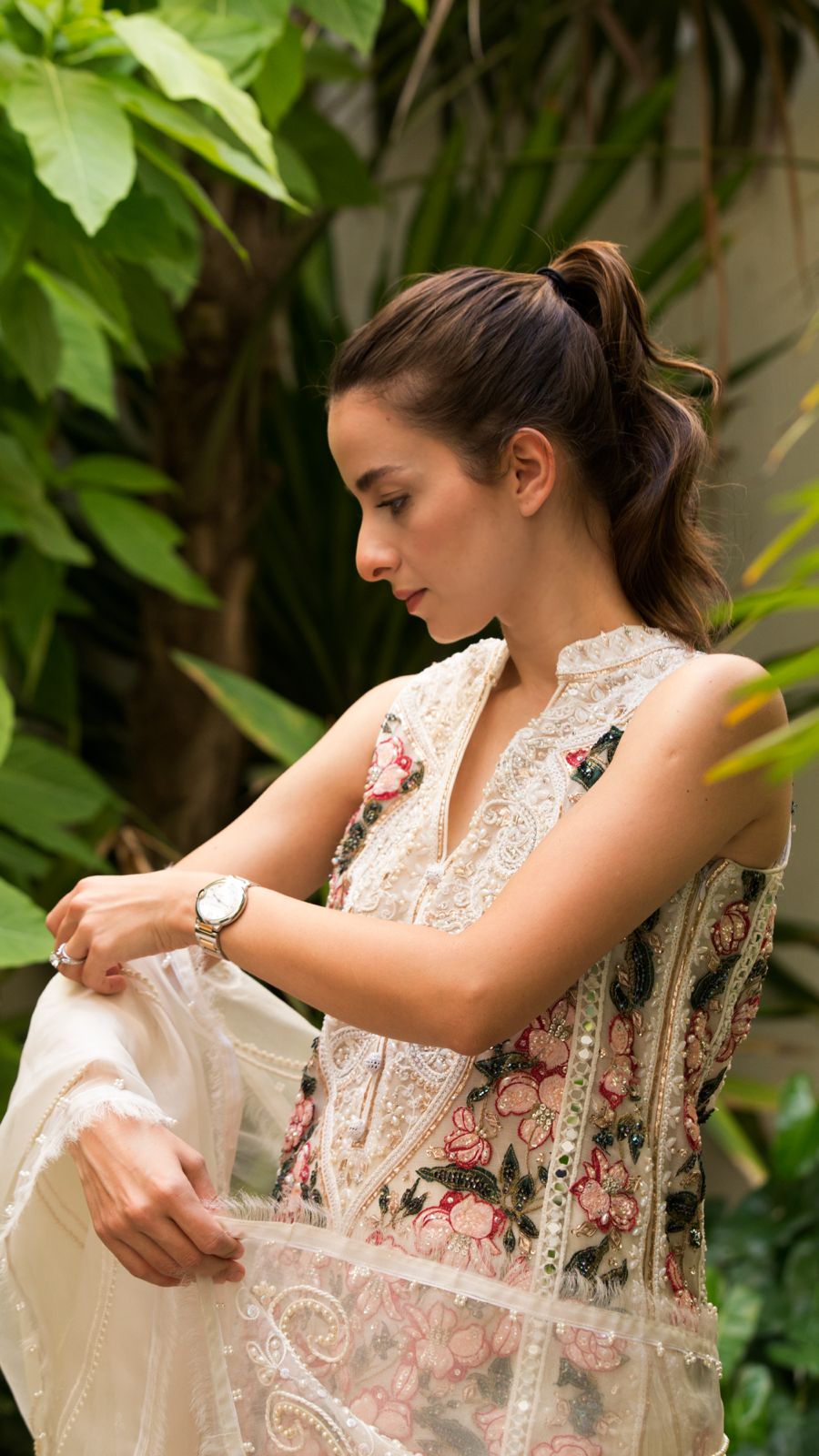 Amira Top with Crushed Pants