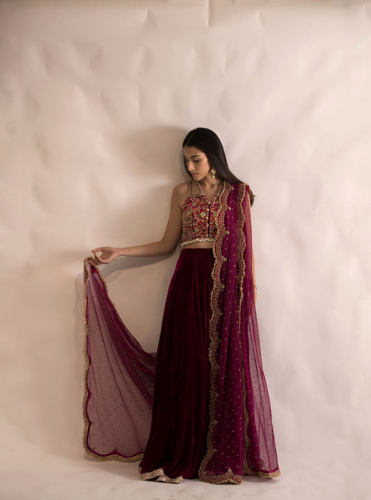 Laleh Scallop Lehenga